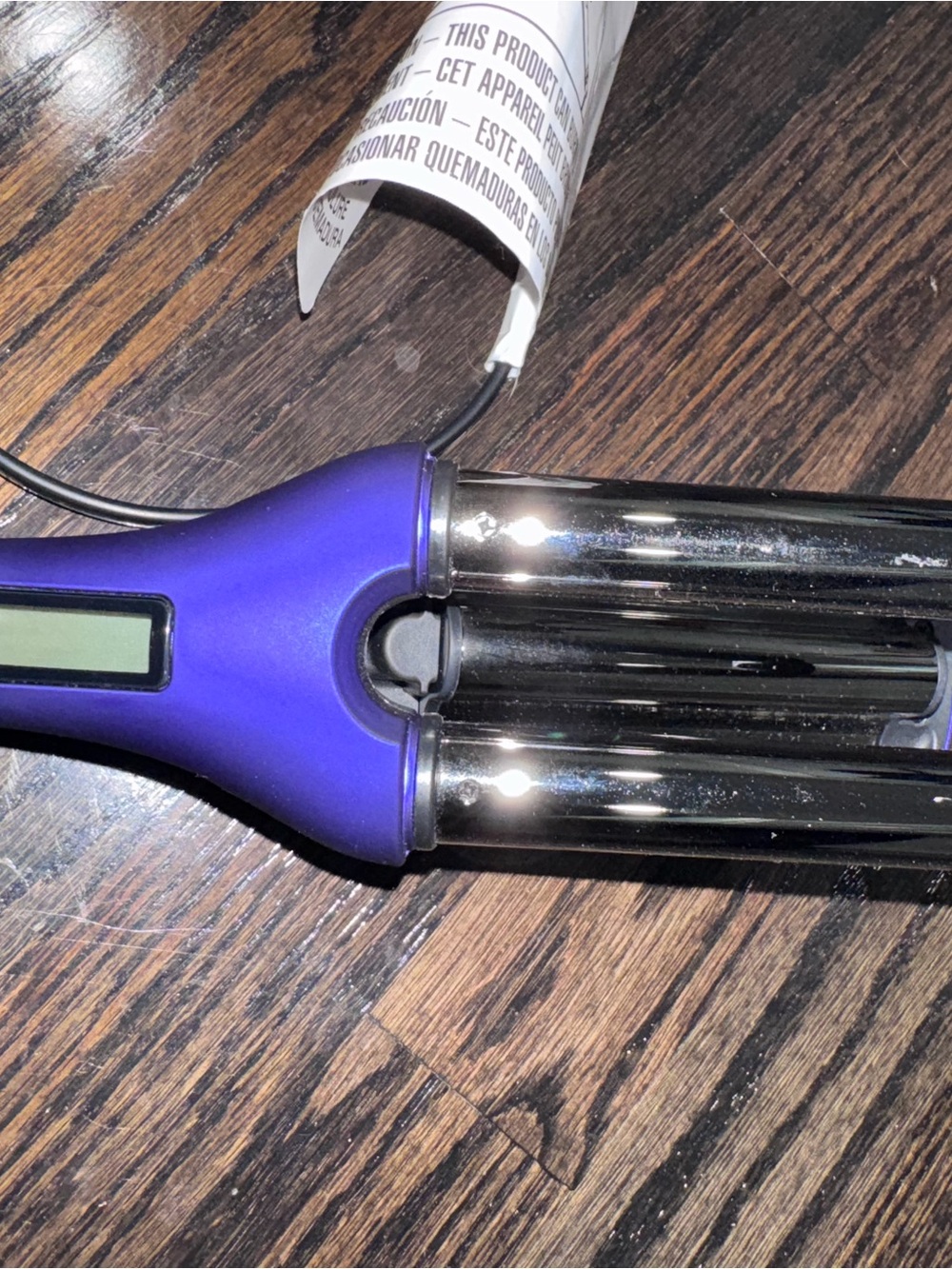 Purple Triple Barrel Hair Waver - Women Hair Tool ion